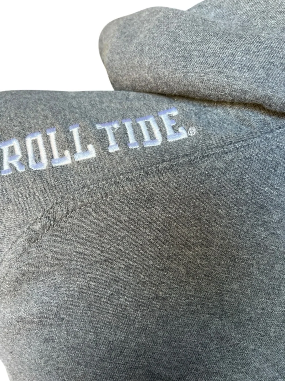 Champion Alabama Crimson Tide Hoodie Women’s Medium Gray Half Zip BAMA Roll Tide